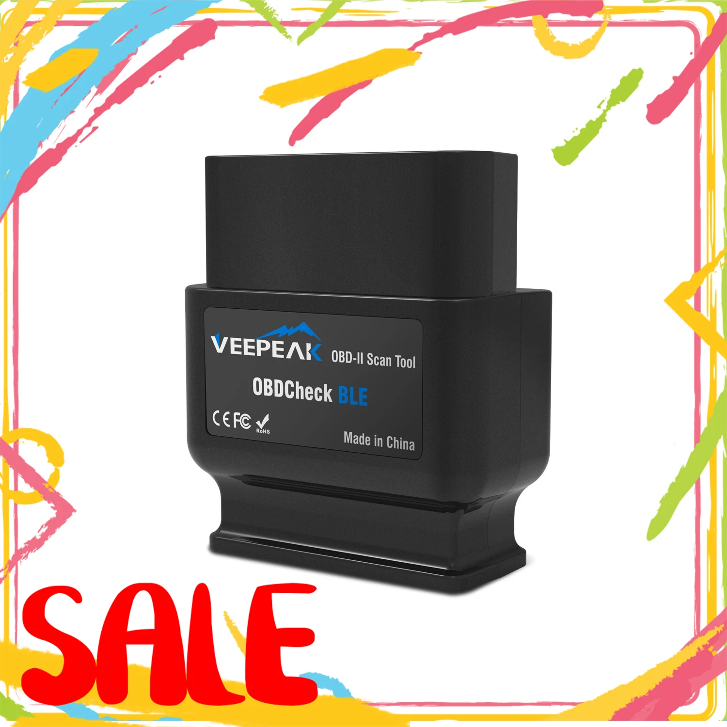 Диагностический сканер Veepeak OBDCheck BLE OBD2 Bluetooth-сканер для iOS и Android BT4.0 автомобильный
