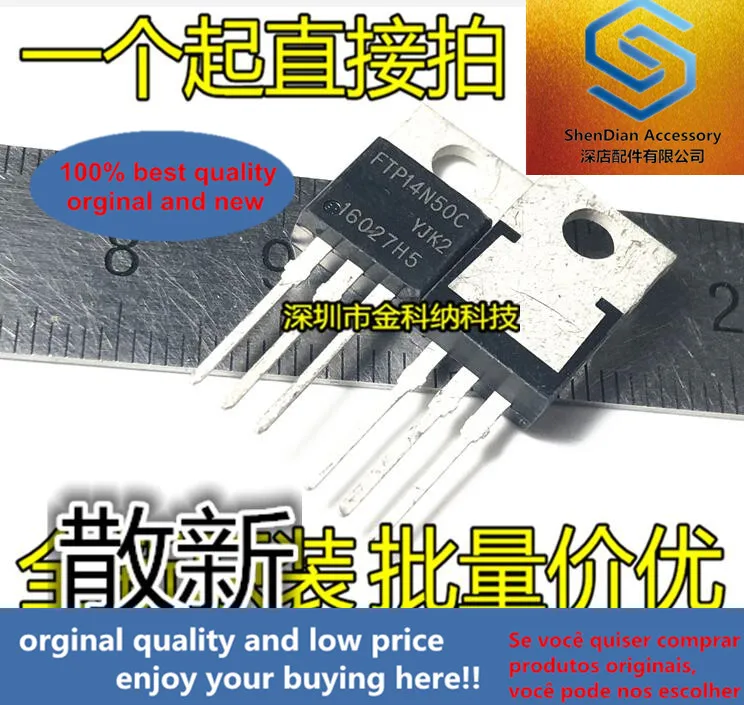 

10 шт. только оригинальная новая МОП-трубка FTP14N50C IPS TO-220 N Тип 500V14A МОП-трубка