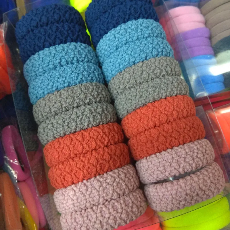 Plain color series 20 шт., женские аксессуары для волос, парикмахерские инструменты, утолщенная нейлоновая лента, эластичные резинки для волос/кольца/веревки, держатели для конского хвоста, головные уборы - Цвет: Plain color series