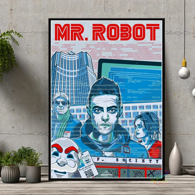 Mr. Robot Season 1 Rami Malek Tv Art Wall Indoor Room Outdoor - POSTER  20x30