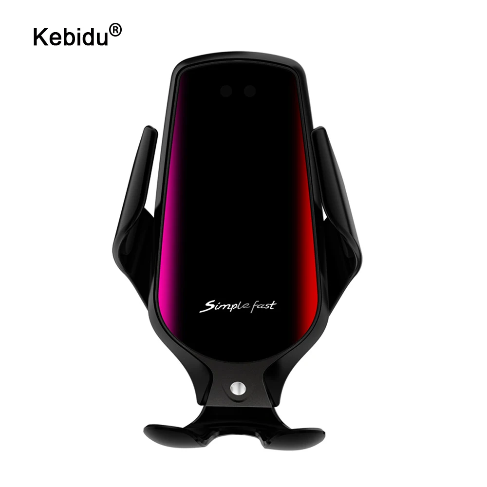 Kebidu R3 10 Вт Qi Беспроводное Автомобильное зарядное устройство Инфракрасный Авто зажим Быстрая зарядка Автомобильный держатель для телефона крепление для iPhone huawei samsung