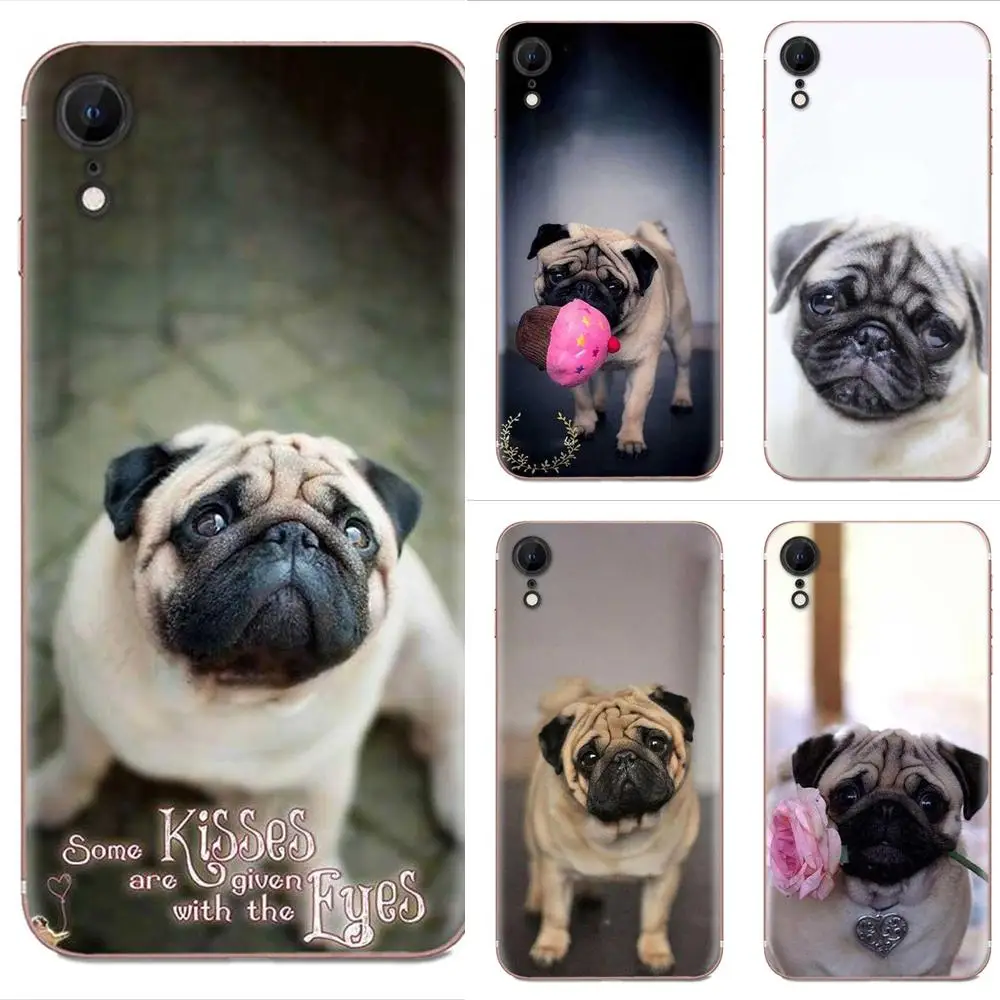 Pug Dog For Sony Xperia XZS XA1 L1 XA X Z Z1 Z2 Z3 Z4 Z5 XZ1 Compact E5 XZ Premium Soft TPU Colorful | Мобильные телефоны и