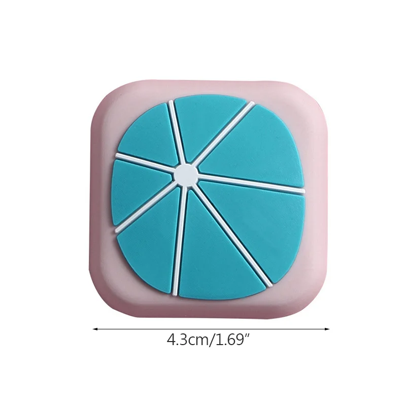 3pcs Anti-Collision Pad Suction Silicone Door Bumper Pad Door Stop Stop Bathroom Handle Top Invisible Wall Suction