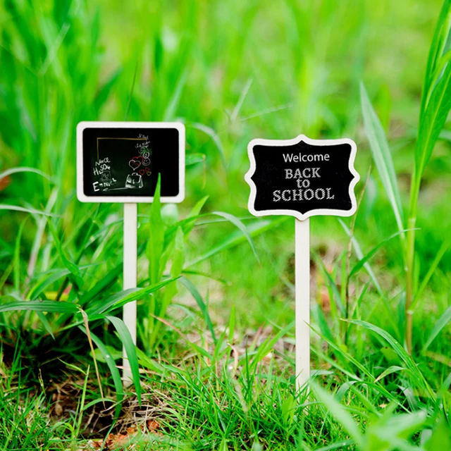 10Db Növények Palatábla Címkék Kerti Retangle Virág Edény Tábla Jelölők Címke Esküvők Üzenet Jelzések - Image 2