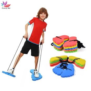 

Kids Outdoor Balance Training Toy Balance Shoes Synchronous Shoes Children Stilts Jumping Stilts Shoes Games for Children Toy