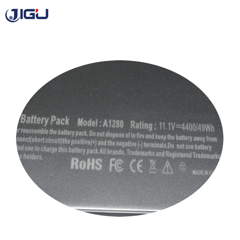 JIGU пластиковый корпус A1280 Аккумулятор для ноутбука MB771J/A MB771*/A для Apple A1278 MB771 MB771LL/A 10,8 V