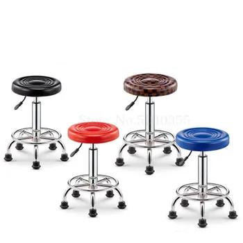 

Fashion creative beauty stool salon swivel chair bar chair rotating lift back home high stool round stool