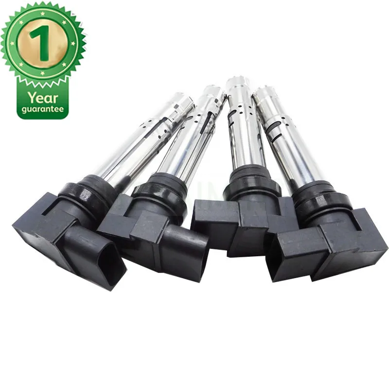Новый набор из 4 катушек зажигания для VW Golf Jetta Bora Beetle Polo SharanA3 Altea Ibiza Fabia Octavia Yeti 1 1.6FSI