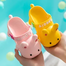

Flip Flops For Children Kawaii Cartoons Rabbit Kids Home Slippers Toddler Boys Girls Beach Pool Slides Sandals TTX72