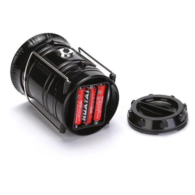 3-in-1 Camping Lantern 2 LED Light Source Poweful Portable Outdoor Tent Light Lamp LED Flame Lantern Flashlights