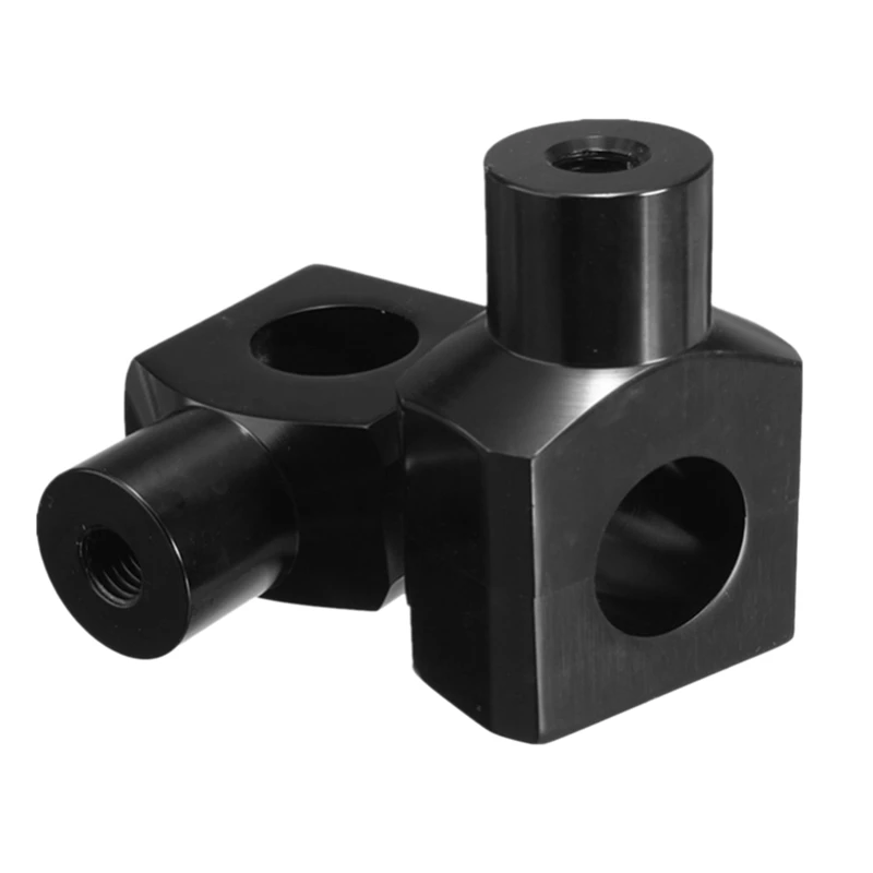 2Pcs Black Universal Motorcycle 25Mm 1 Inch Handlebar Risers Clamp For Harley For Suzuki For Yamaha