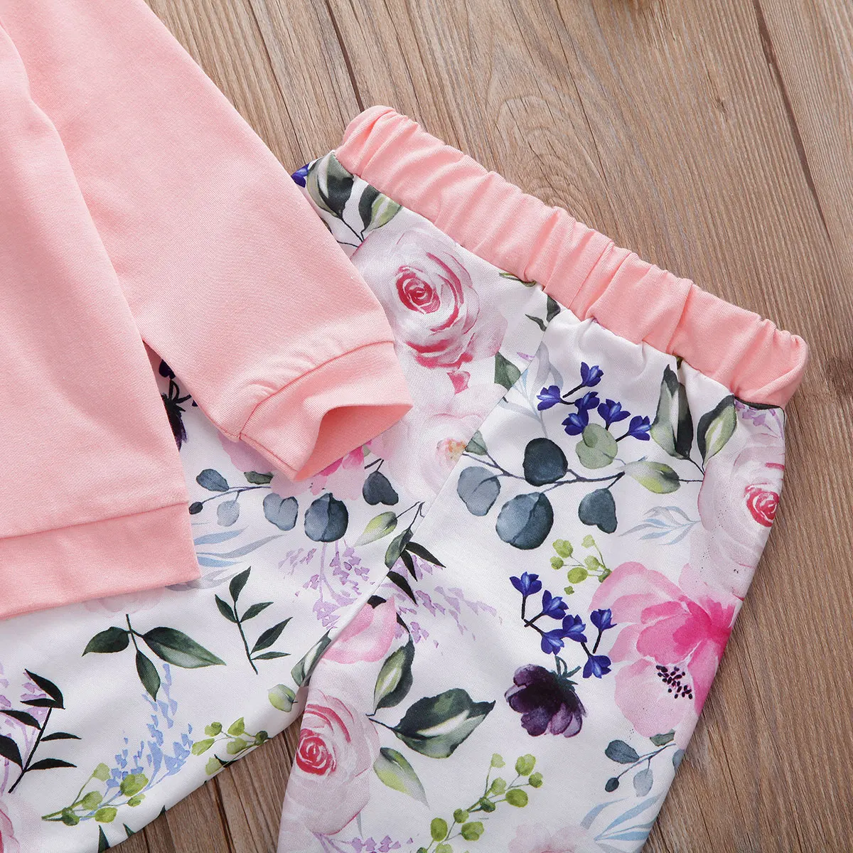 Комплект одежды из 3 предметов для маленьких девочек; топы с оборками для новорожденных; штаны с цветочным принтом; повязка на голову; одежда из хлопка; комплект из предметов