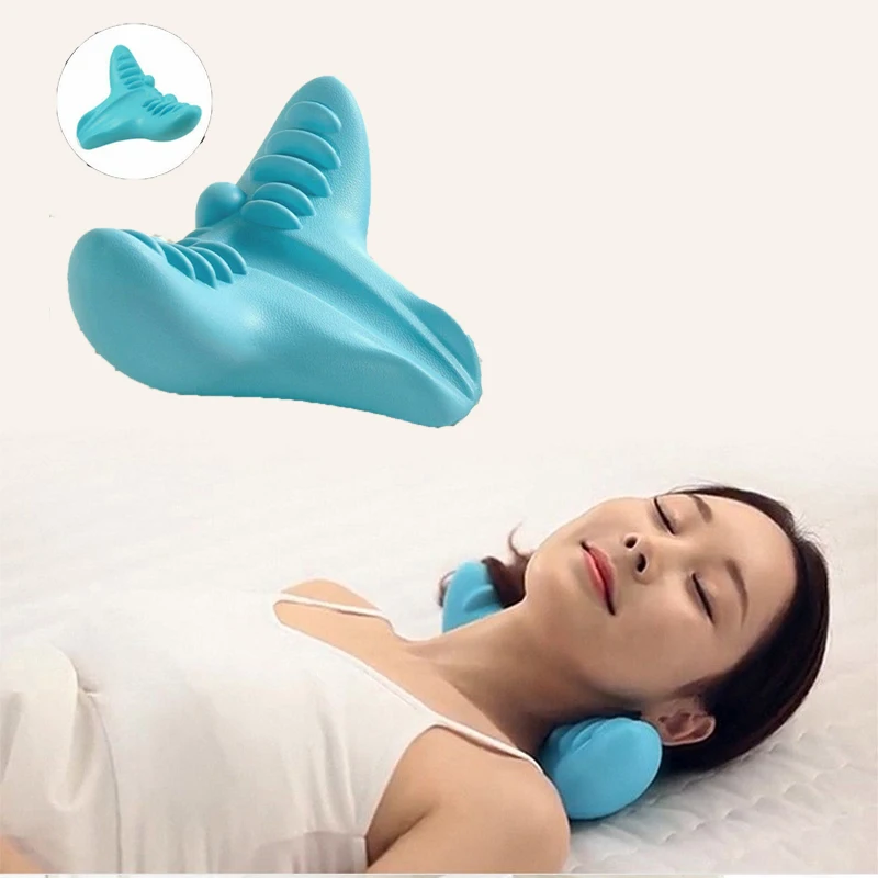 Nueva almohada Cervical c-rest masaje de cuello y hombro corrección alivio del dolor almohadas para liberar tensión descanso cómodo