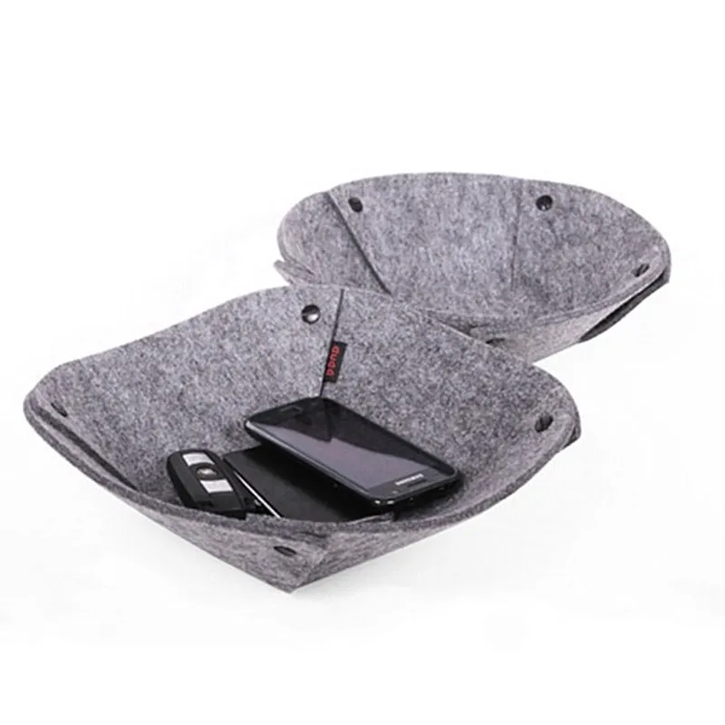 

Fresh Creative Desktop Sundry Basket Storage Box Cabinet Small Items Felt Collector Basket Desktop Felt Sundry Basket