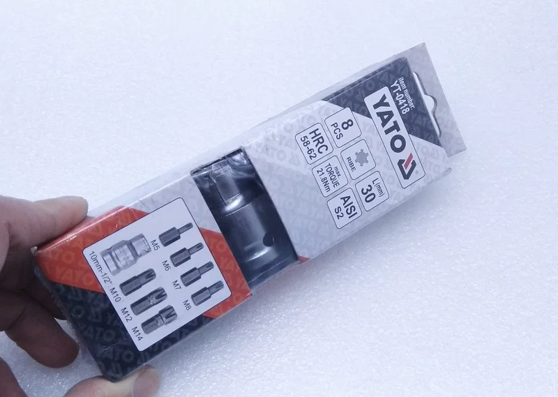 

New High Quality 8pc 10mm Ribe screwdriver set Ribe Allen bits Driver bit Sets with 1/2inch Conversion sleeve