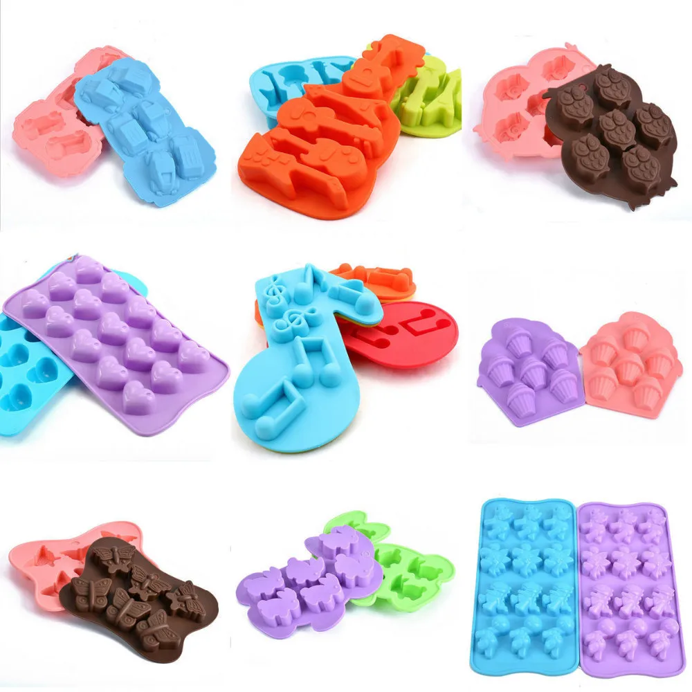 

Chocolate Molds Cake Decorating Tools 3D Candy Gummy Silicone Mold Dessert Mold DIY Baking Cookie Tray For Cake Craft