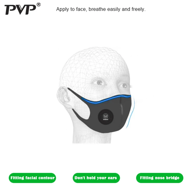 PVP 1Pcs Face Mask Dust Mask Anti Pollution Masks PM2.5 Activated Carbon Filter Insert Can Be Washed Reusable Mouth Masks warm