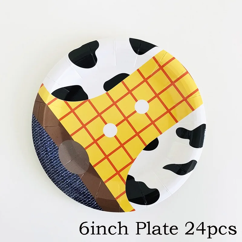 6inch Plate 8pcs 8 шт./компл. мультфильм Бумага таблички дети День рождения поставки Baby Shower Свадебная вечеринка Декор одноразовая посуда - Цвет: 6inch Plate 8pcs