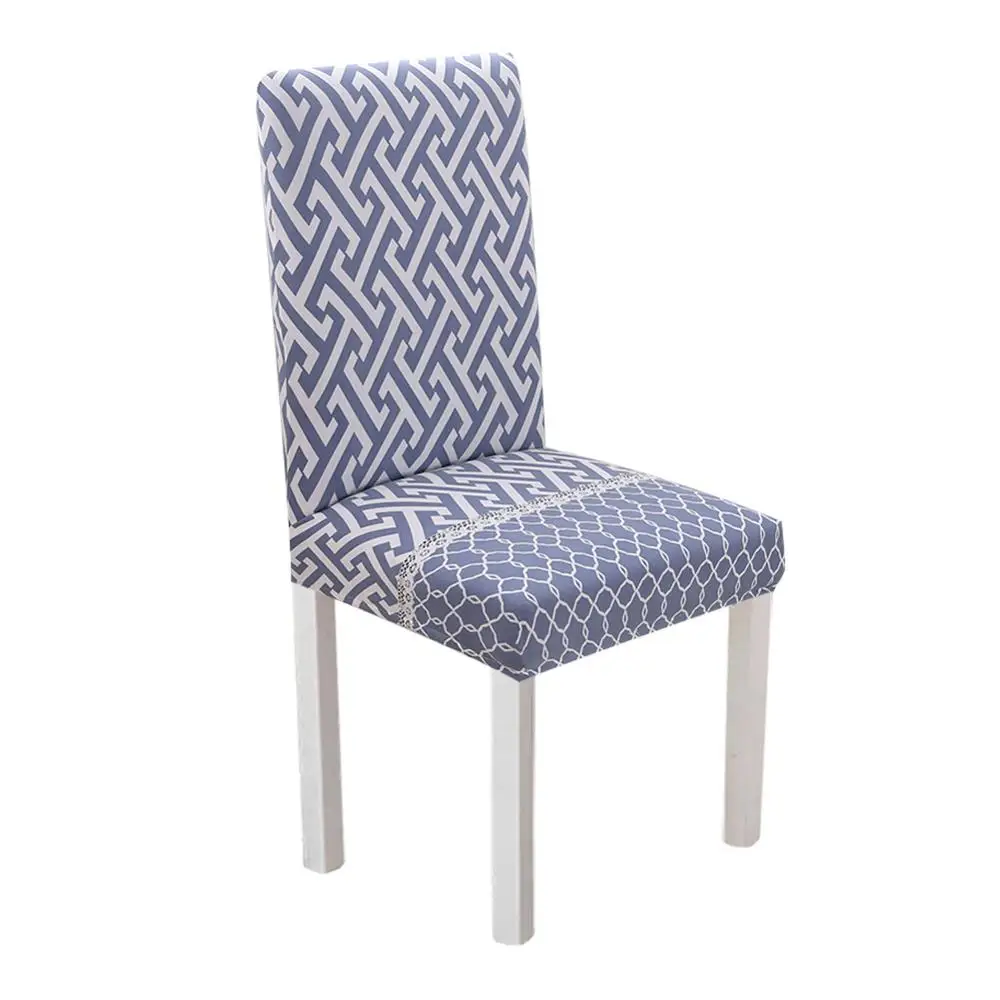 Meijuner чехол для кресла спандекс Чехол для стула эластичный цветочный принт нескользящий стул съемные сиденья для гостиницы столовой - Цвет: R