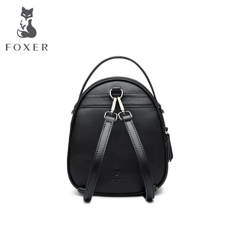 FOXER женский рюкзак модная сумка из воловьей кожи многофункциональный маленький рюкзак дизайнерские сумки известный бренд женские сумки Новинка