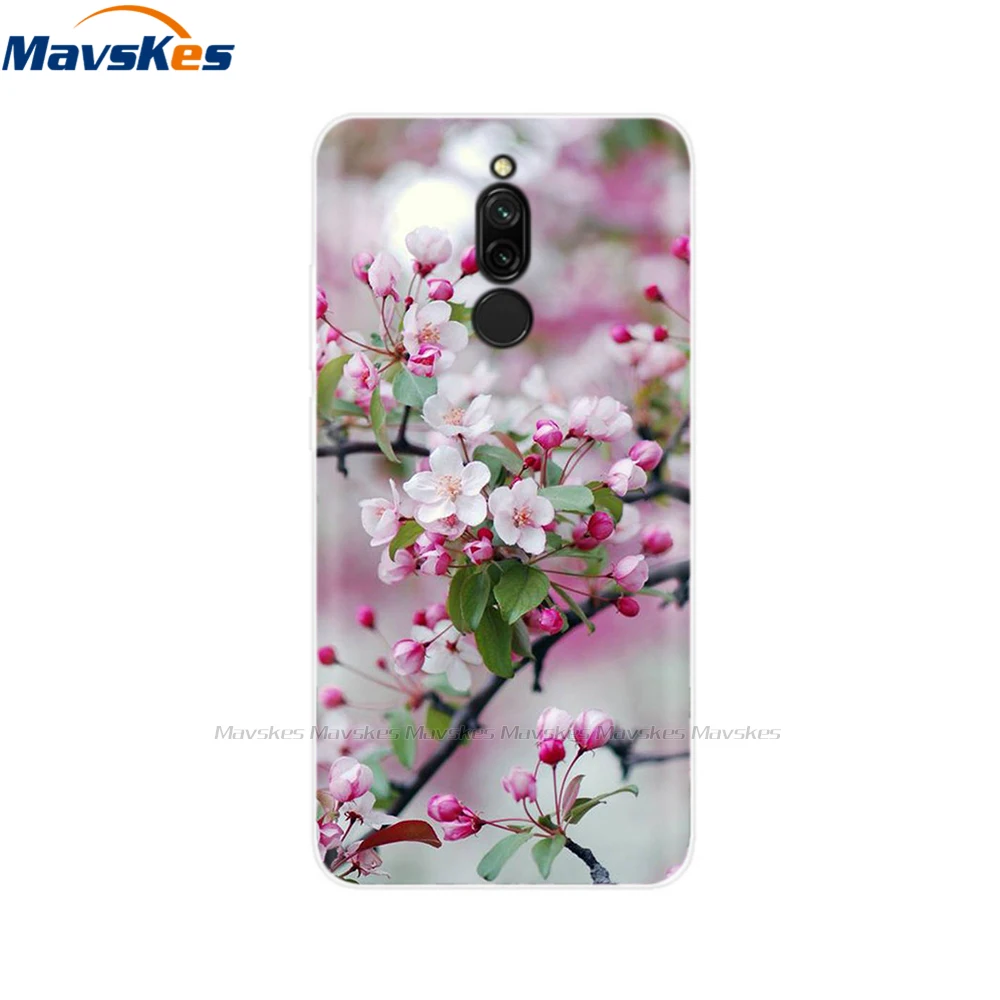 xiaomi leather case custom Phone Case For Xiaomi Redmi 8 Cover 6.22" Silicone Soft Flower Cover For Xiaomi Redmi 8 Case Redmi8 TPU Coque Phone Case Redmi 8 xiaomi leather case hard Cases For Xiaomi