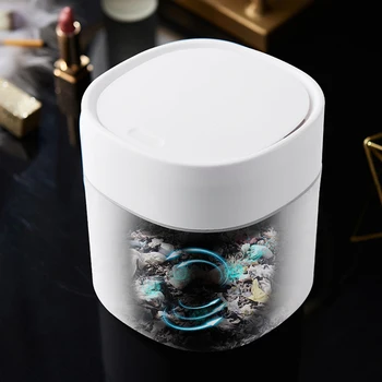 

Mini Small Waste Bin Desktop Office Bedroom Supplies Garbage Basket Home Table PP Trash Can Dustbin Sundries Barrel Box