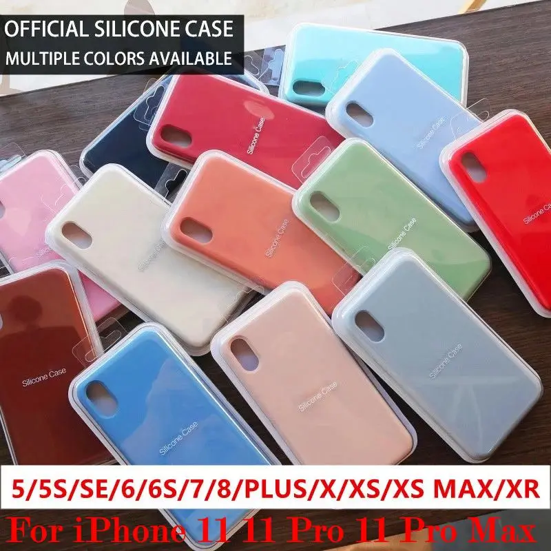KISSCASE Luxury Silicone Phone Case For iPhone 11 Pro Max 7 XR XS MAX X Candy Color Cases iphone 8 6 6S Plus 5 5S SE Cover |