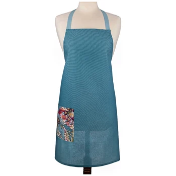 

Apron Antique, Turquoise, 100% Cotton, Solid Colored.