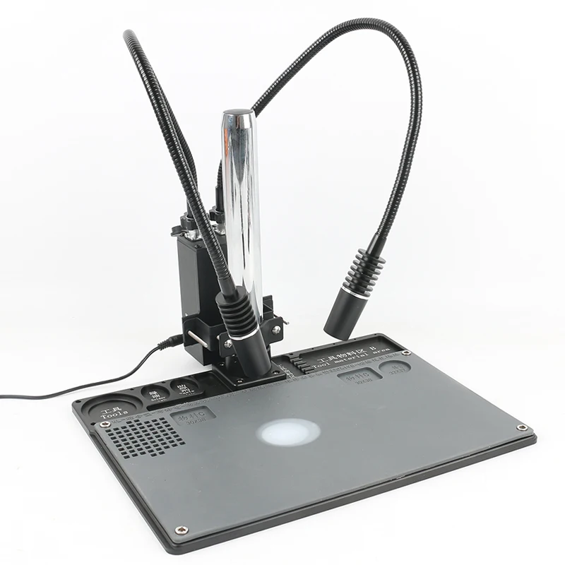 

6W 6500K Industry Microscope Dual LED Gooseneck Light Lamp Spot Light Lamp Fill Light Lamp For Stereo Microscope