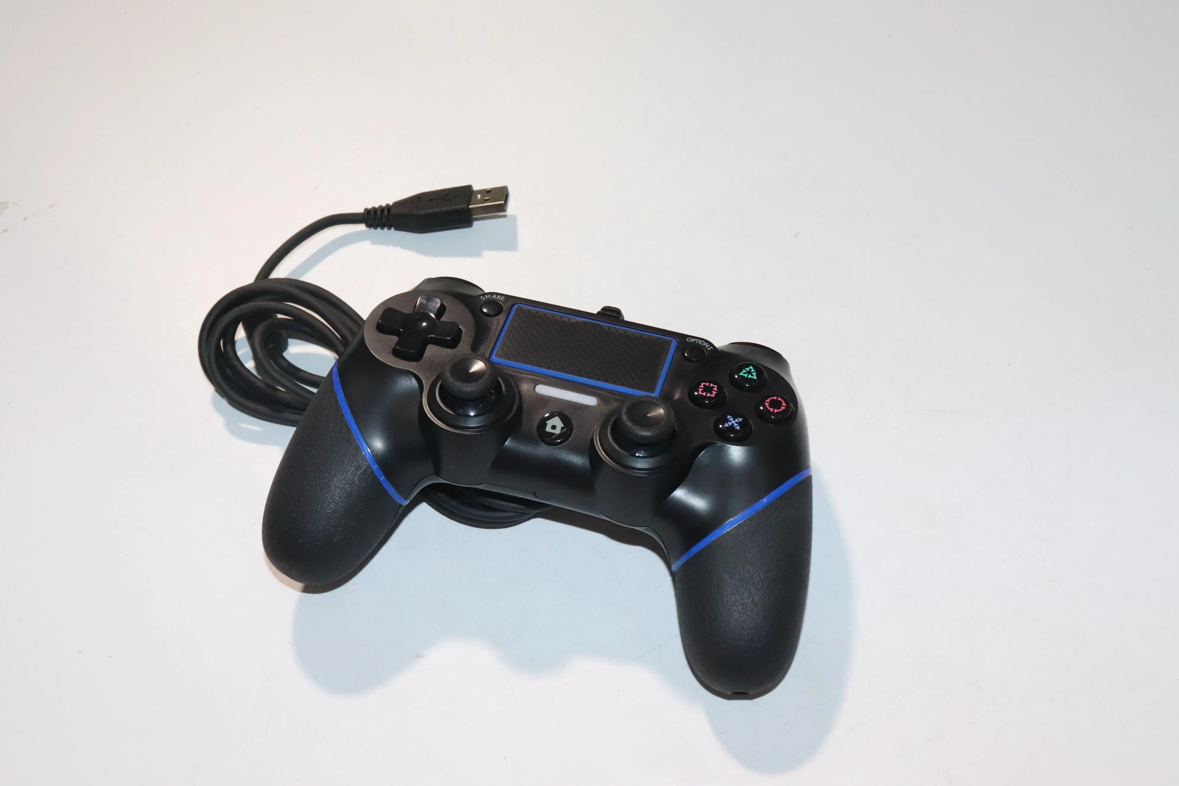 Прочный USB проводной игровой контроллер для sony playstation 4 Джойстик Геймпад синий и черный