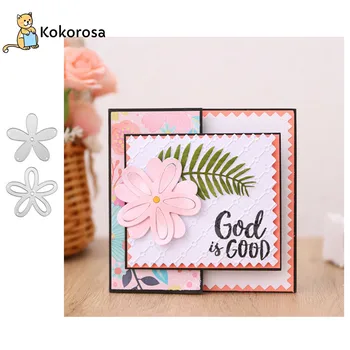 

Kokorosa Beauty Flower Metal Cutting Dies for Diy Card Album Scrapbooking Techo Crafts Dies SuppliesTemplate Embossing New 2020