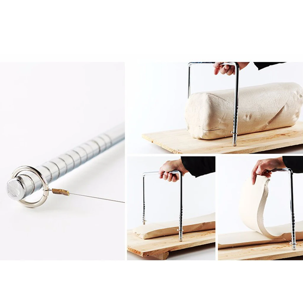 Blesiya Steel Wire Clay Cutter Pottery Crafts Cutting Tools DIY Supply