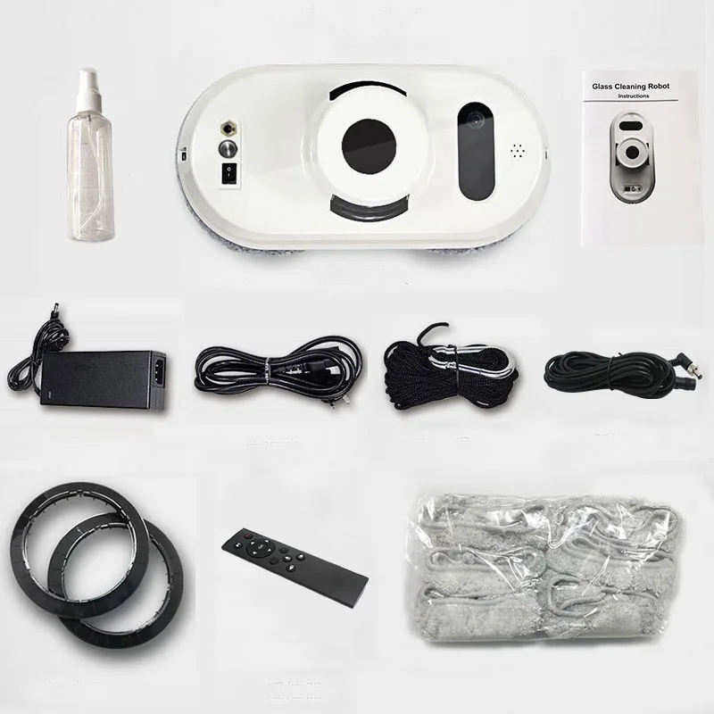 Achat Nettoyeur de vitres robot humide et sec à télécommande, robot de nettoyage de vitres, robot de nettoyage de vitres, aspirateur automatique de vitres