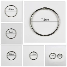 4Pcs/lot Metal Ring Binder 15 75mm Office Loose-leaf- Hoops Supplies Book DIY Albums Opening Binding