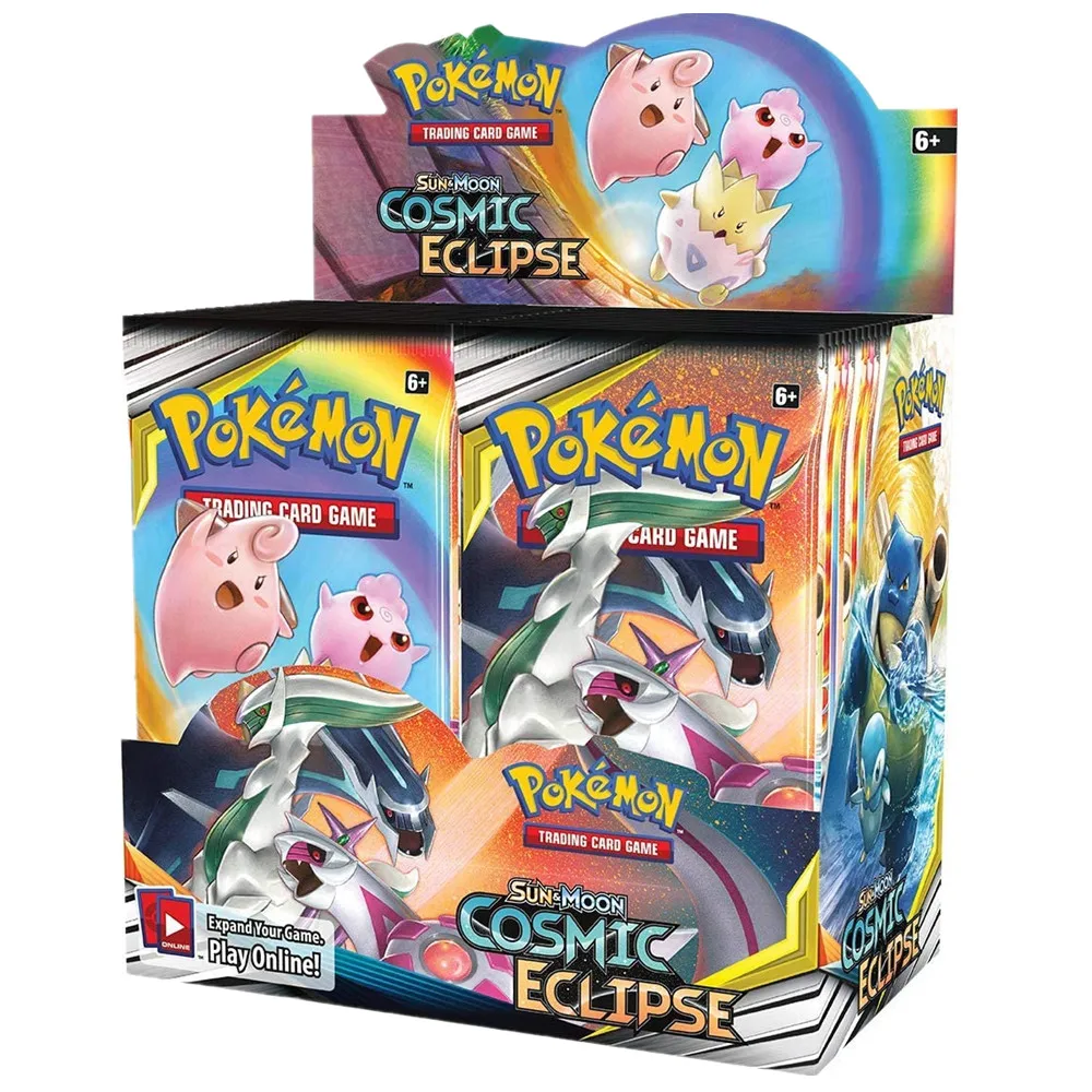 

324Pcs Pokemon Sun & Moon Cosmic Eclipse English Cards Trade Game Card 36 Bags Collection Toys