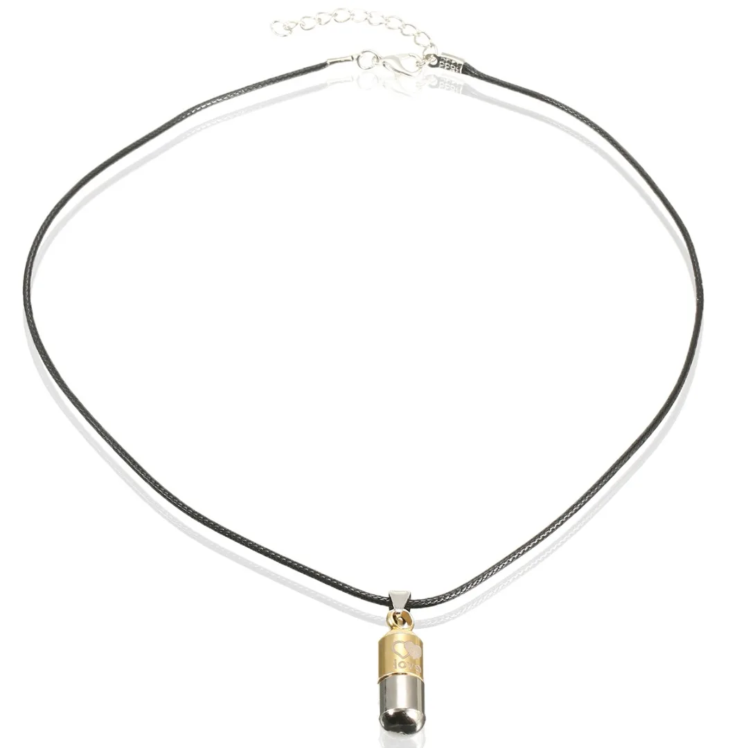 Shellhard Ash Holder Keepsake Neckalces Vintage Metal Urn Cremation Love Pill Pendant Necklace For Men Women Jewelry