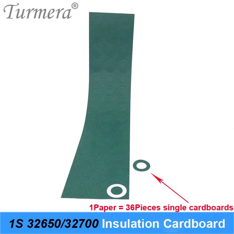 36pieces 1S 32650 32700 Lifepo4 Battery Insulation Gasket Barley Paper Battery Pack Cell Insulating Glue Patch Positive Electrode Insulated Pad Turmera 04
