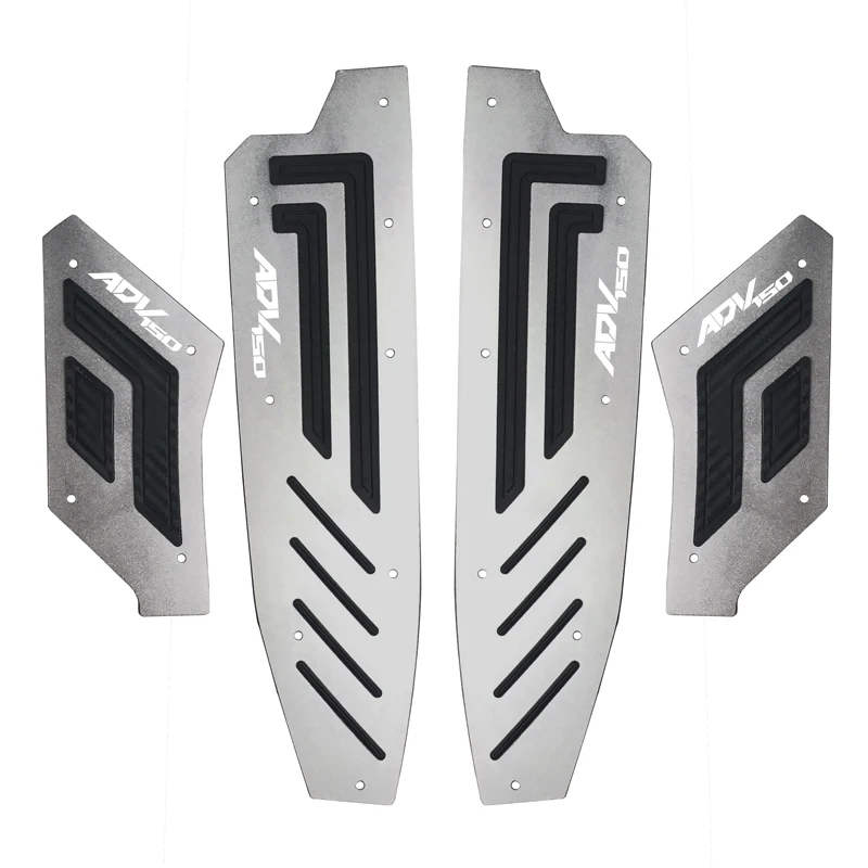 Модифицированные передние и задние части для ног мотоцикла для ADV 150- CNC алюминиевый сплав подножка ступни - Цвет: Titanium