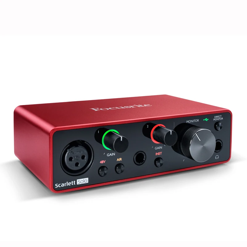 Внешний микрофон iSK и Focusrite Scarlett Solo 3rd gen 2 входа выхода USB аудио интерфейс звуковая