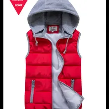 Осенне-зимний мужской Камуфляжный жилет с капюшоном, повседневные приталенные жилеты для влюбленных пар, мужской жилет