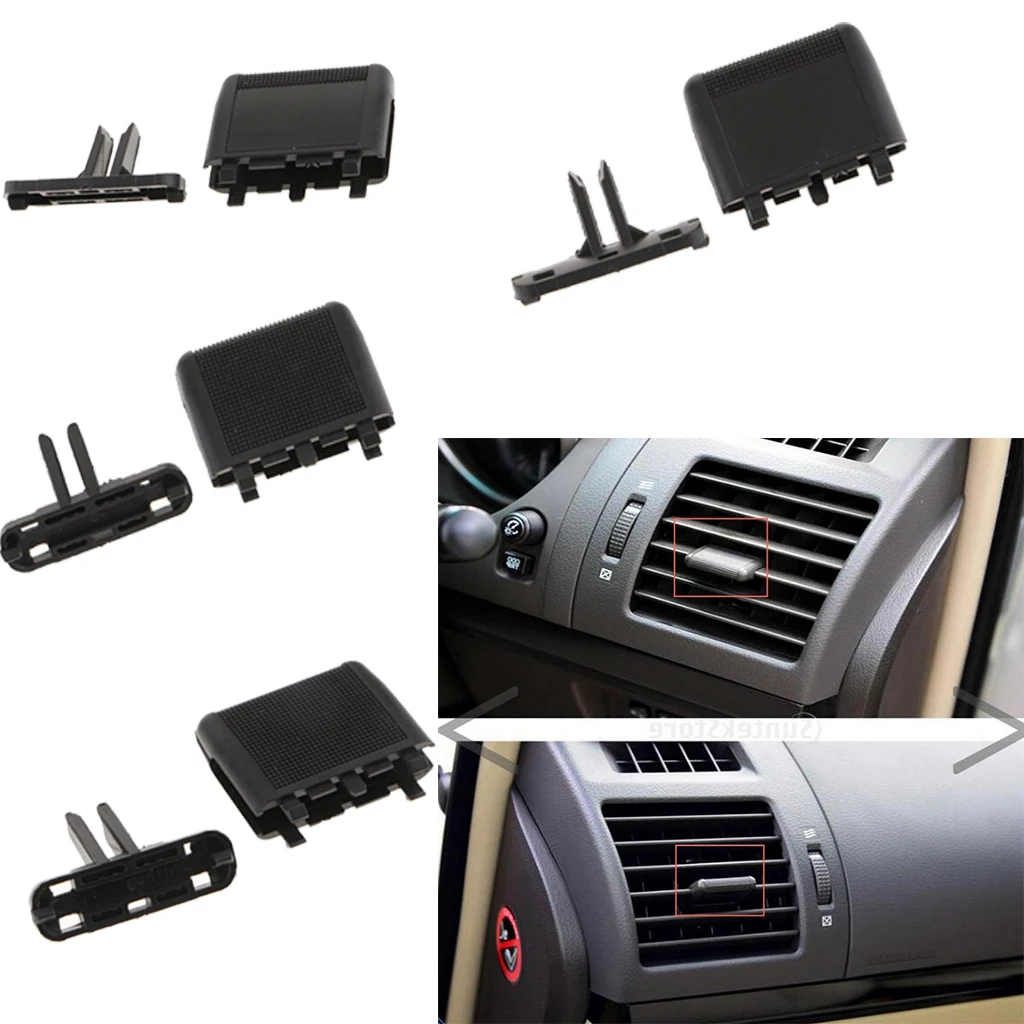 

4PCS Auto Front A/C Air Vent Outlet Tab Clip Repair Kit for Toyota Prado, Easy Installation
