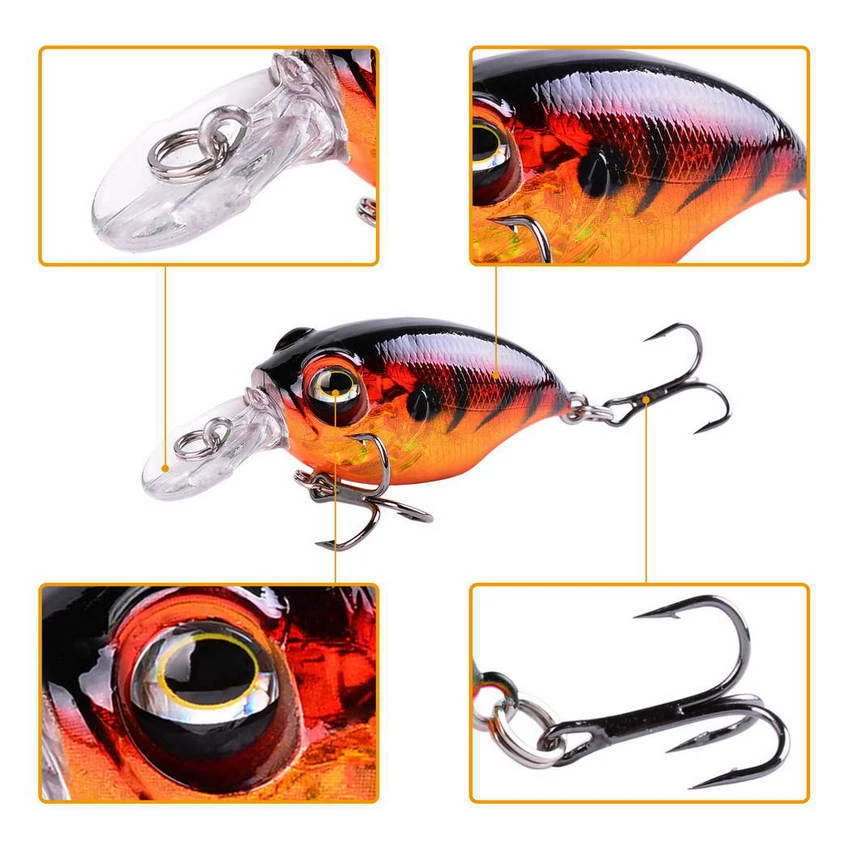 Crankbait рыболовная приманка 6 см 8 4 г плавающая Isca искусственная пластиковая