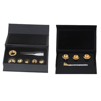 

Silver Trumpet Mouthpiece Convertible 2A 2B 3A 3B & 2 Trumpet Heads & Silver Trumpet Mouthpiece with Golden 4 Sizes Convertible