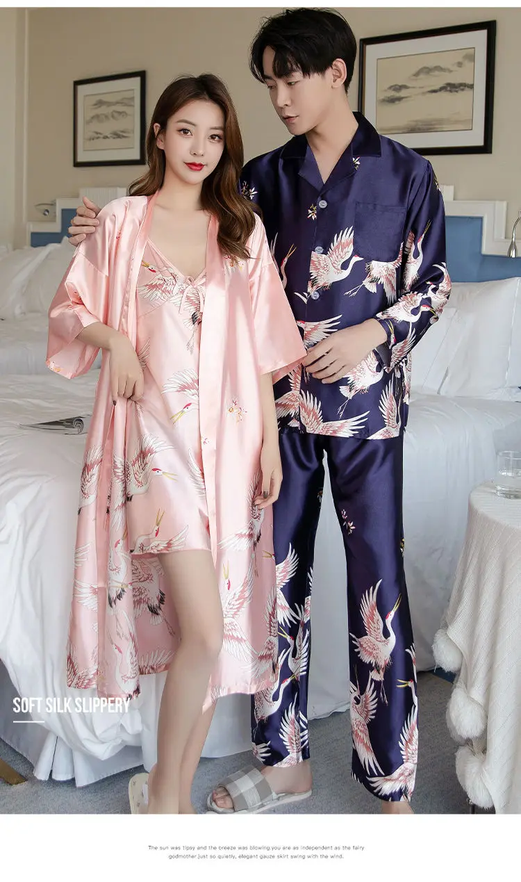 cotton pjs Men Male Comfortable Pyjamas Plus Size XXXL 4XL Long Sleeve Casual Home Wear Autumn Silk Boy Pajama Sets Leisure Sleepwear Set mens pjs