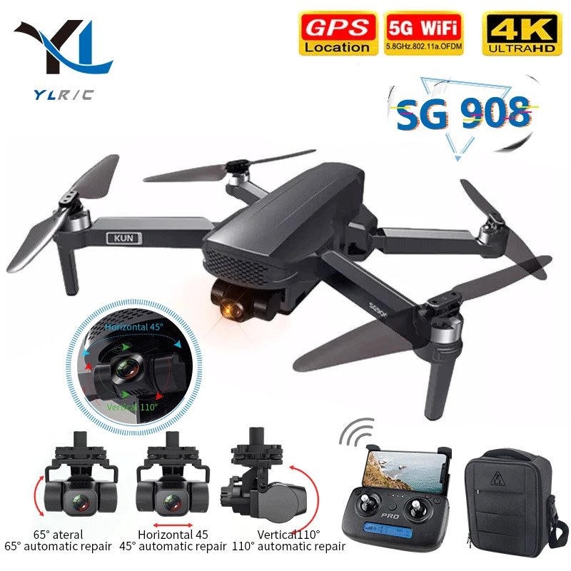 Дрон SG906pro радиус 5G км 4 к Wifi GPS FPV TF-карта | Игрушки и хобби