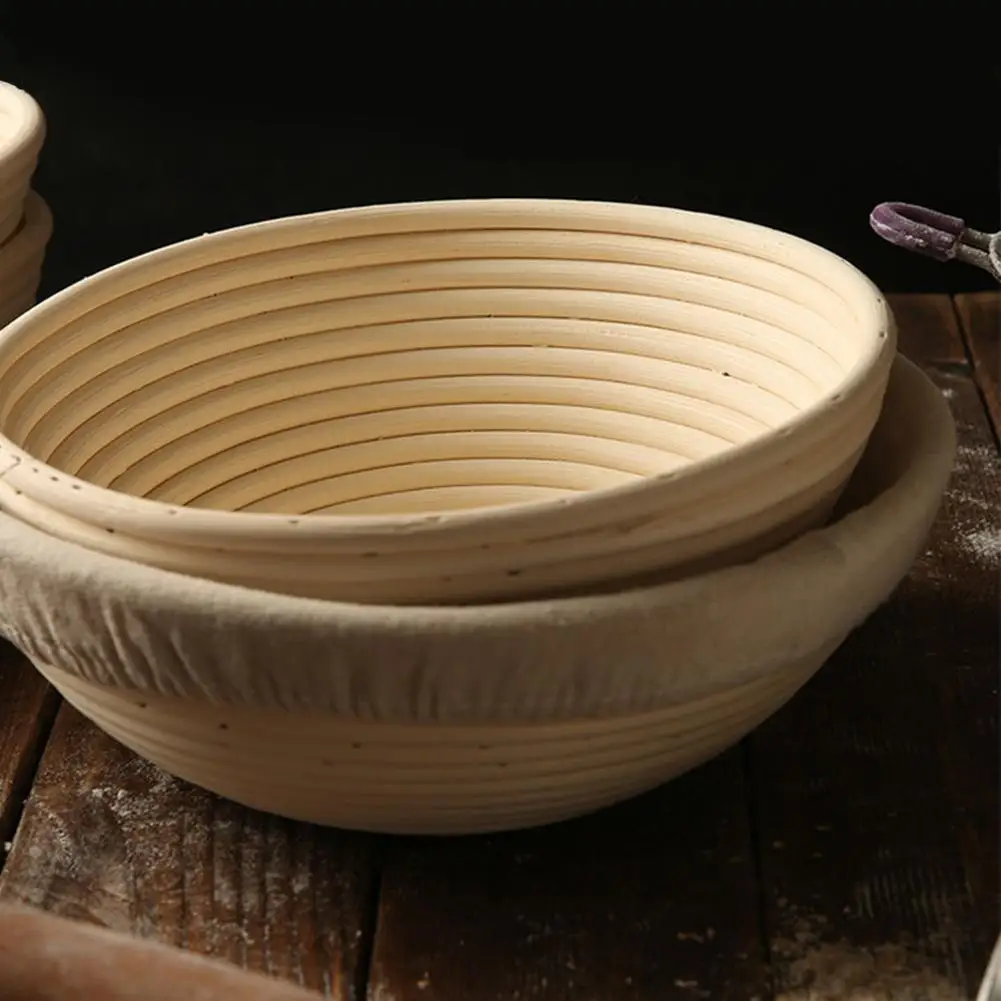 Новая круглая форма для хлеба Banneton Brotform корзина из ротанга хранения