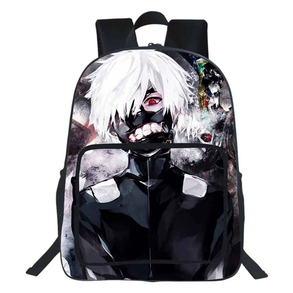 Tokyo Ghoul Anime Backpack For Teenager Children Large Capacity School Bags Cartoon Tokyo Ghoul Kaneki Ken Portable Bookbag