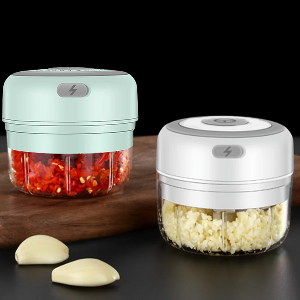 Mini Electric Garlic Masher Kitchen Accessories Chopper Food Meat