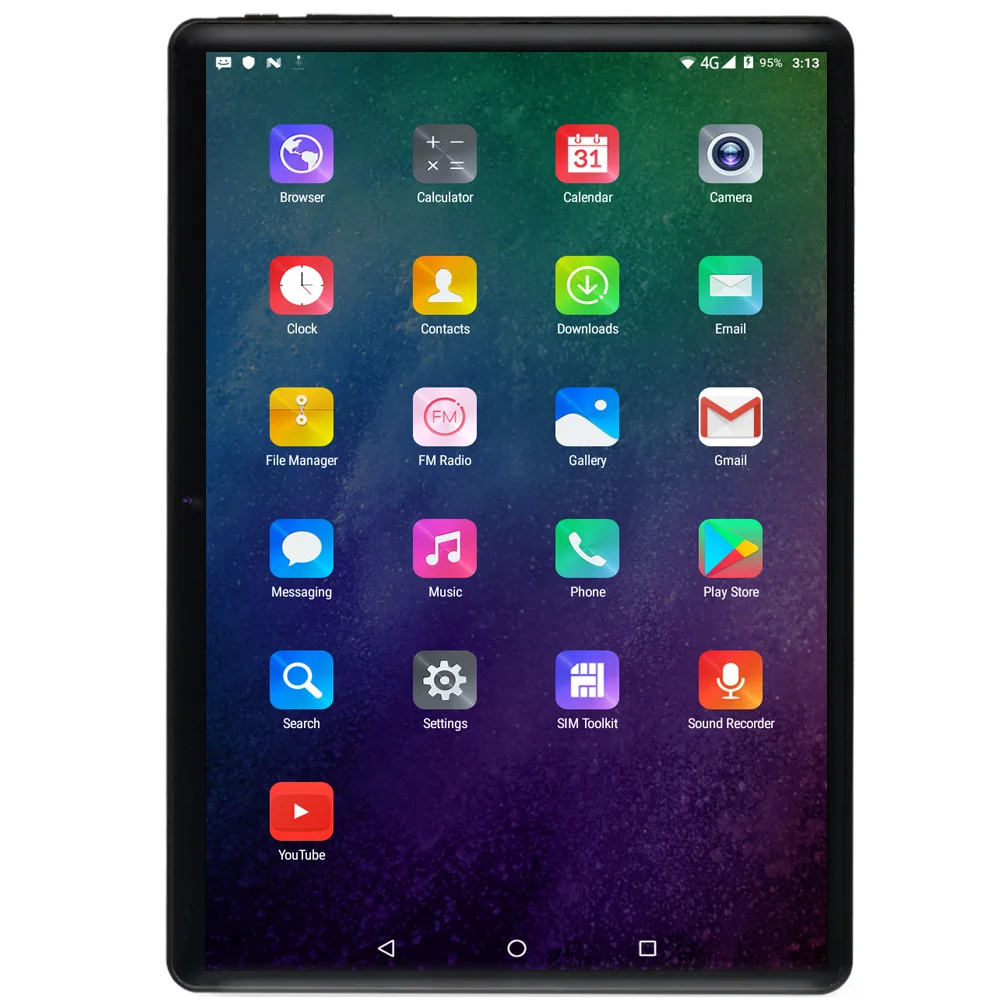 2.5D Закаленное стекло 10,1 дюймов планшетный ПК 3G/4G Телефонный звонок Android 9,0 десять ядер 8 ГБ/128 Гб Две sim-карты Wi-Fi Bluetooth gps Планшетный ПК