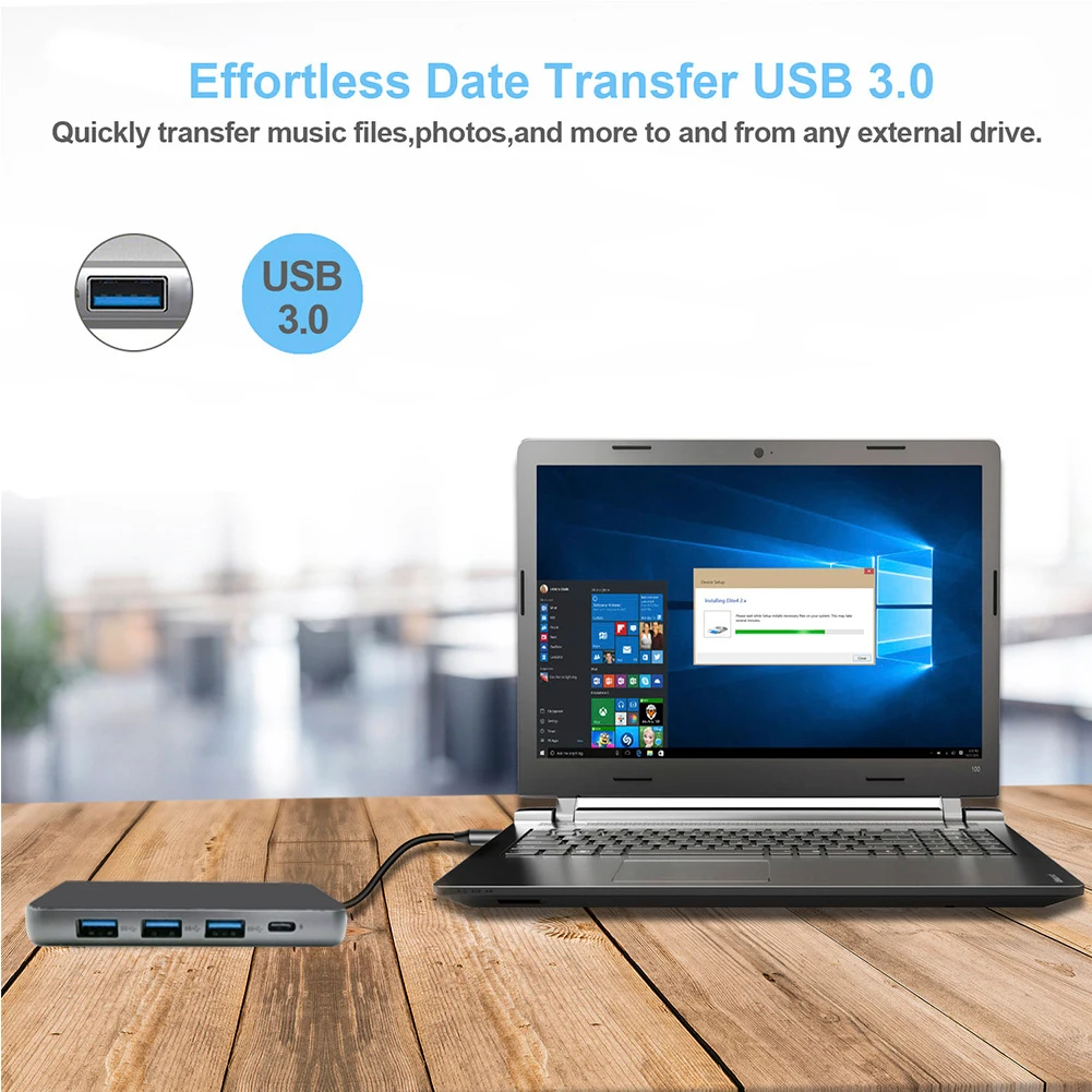 5/6/8/10 Порты мульти Тип C док-станция USB C концентратор USB C до USB 3,0 HDMI адаптер RJ45 VGA 3,5 аудио SD карты памяти для MacBook Pro/Air
